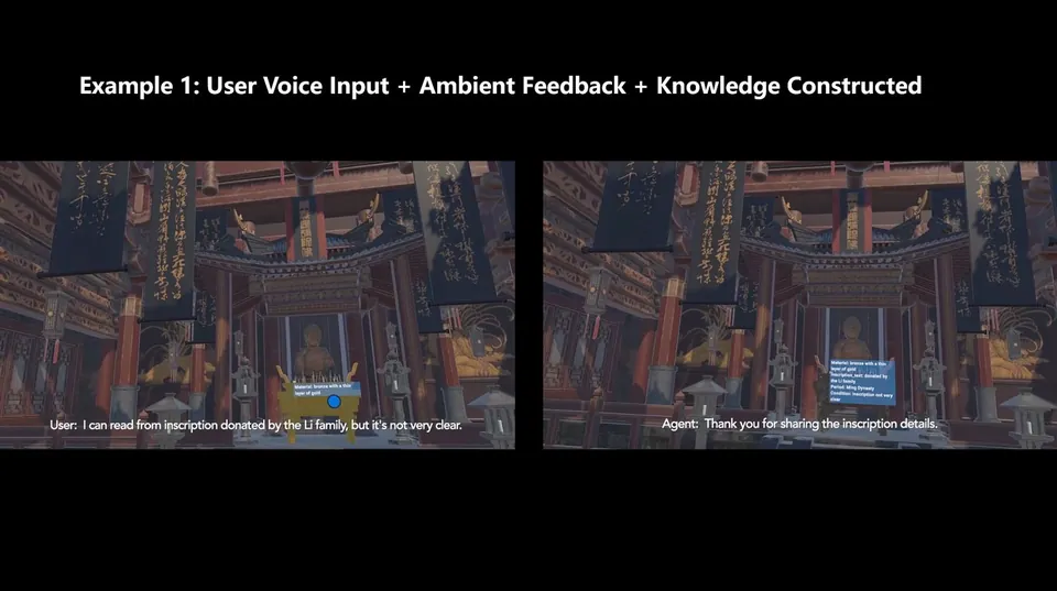 SpatialTell interaction scene